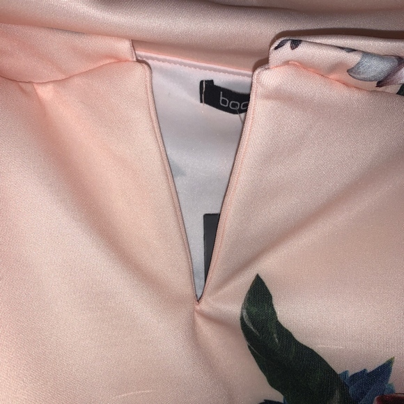 NWT Floral Bardot Frill Hem Midi Dress - Picture 5 of 6